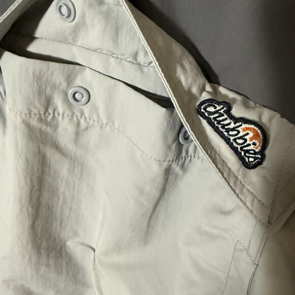 Chubbies Men's S Gray Reversible Fleece Nylon Pullover Jacket Bears Winter - Picture 9 of 11